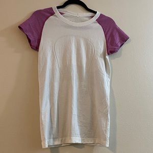 Lululemon Swiftly T Pink/White Women’s 8